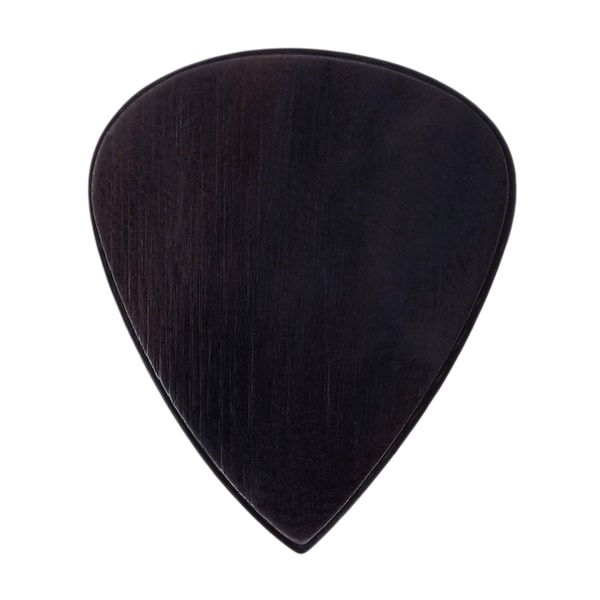 Black Buffalo Horn Guitar Or Bass Pick - 1.5 mm Heavy Gauge - 351 Shape - Natural Finish Handmade Specialty Exotic Plectrum