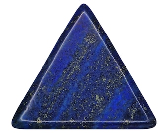 Lapis Lazuli Stone Guitar Or Bass Pick - 3.0 mm Ultra Heavy Gauge - 355 Large Triangle Shape - Specialty Handmade Gemstone Exotic Plectrum