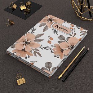 Pale Floral, Hardcover Matte Journal
