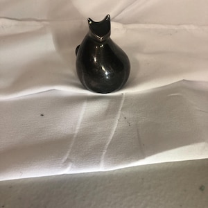 Vintage Dansk Japan  2 1/8&quot; Silverplated Cat Figure, Paperweight