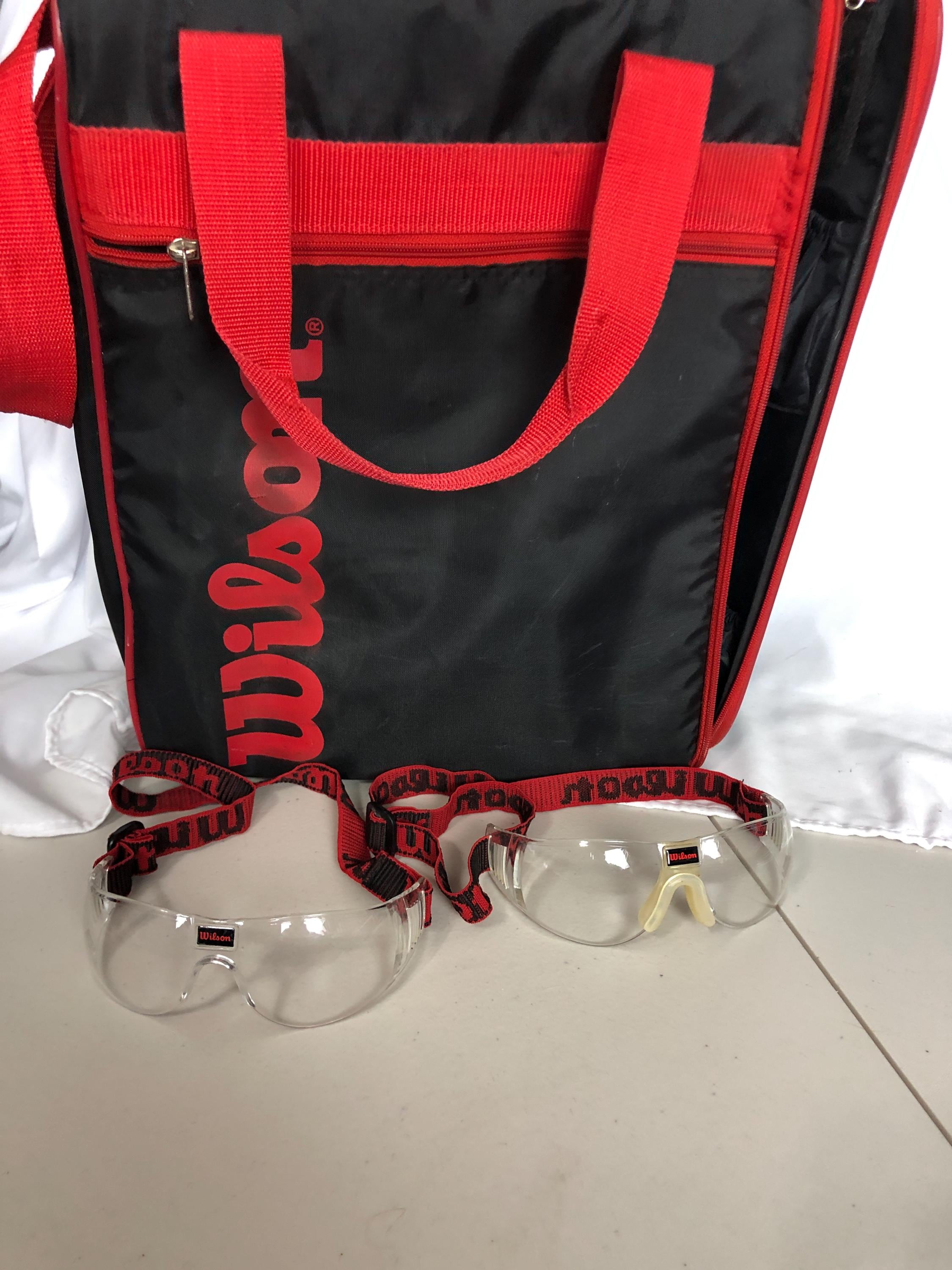 Étui complet pour raquette de tennis vintage WILSON TRIAD