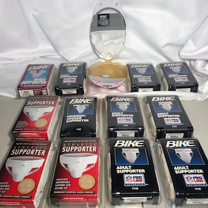 Lot of 13 Athletic Supporters, Jock Straps, NOS, NIP, Bike, Markwort
