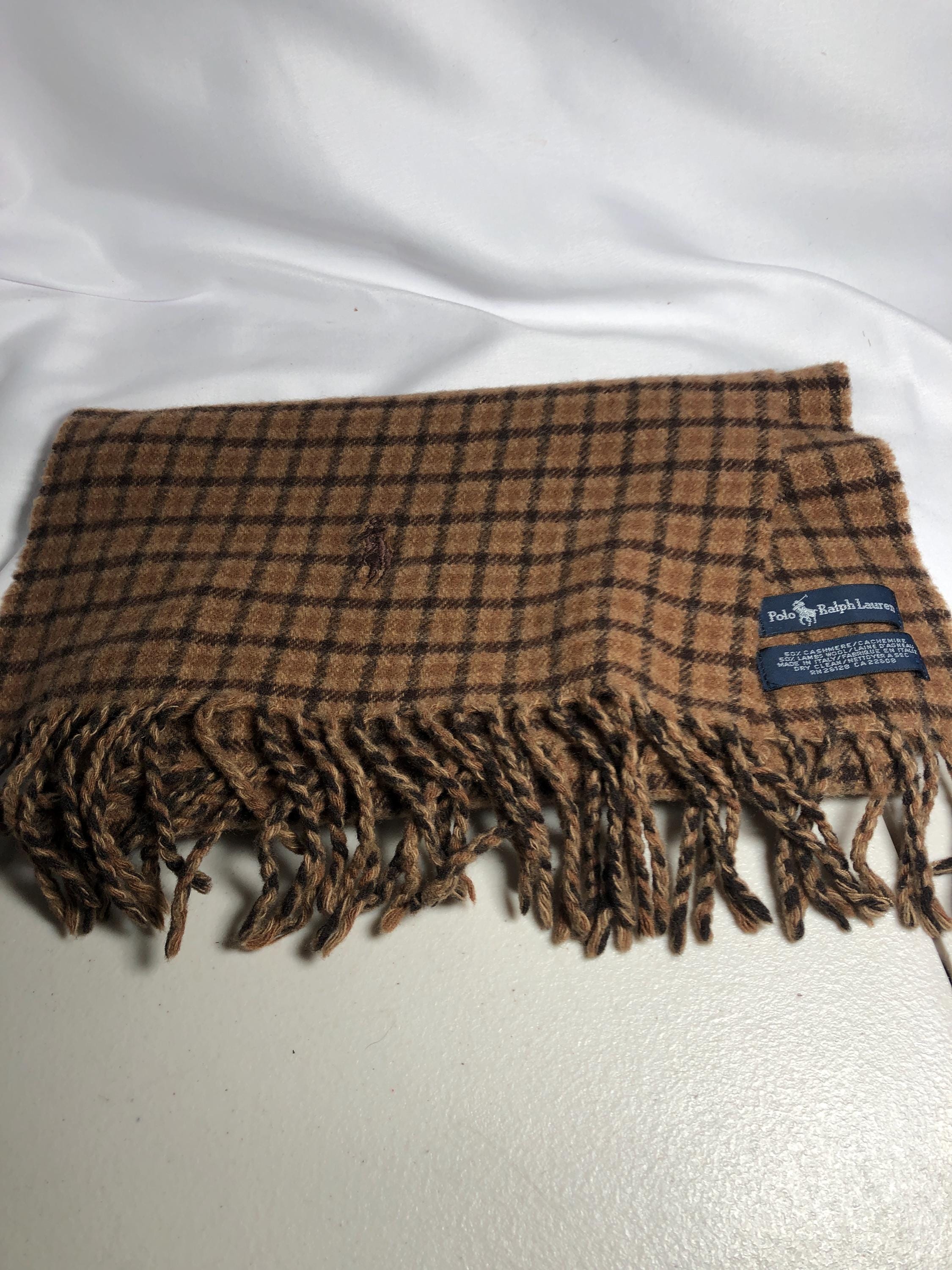 小物 Ralph Lauren dirt fringe long stole Vintage Ralph Lauren Fringe - Etsy