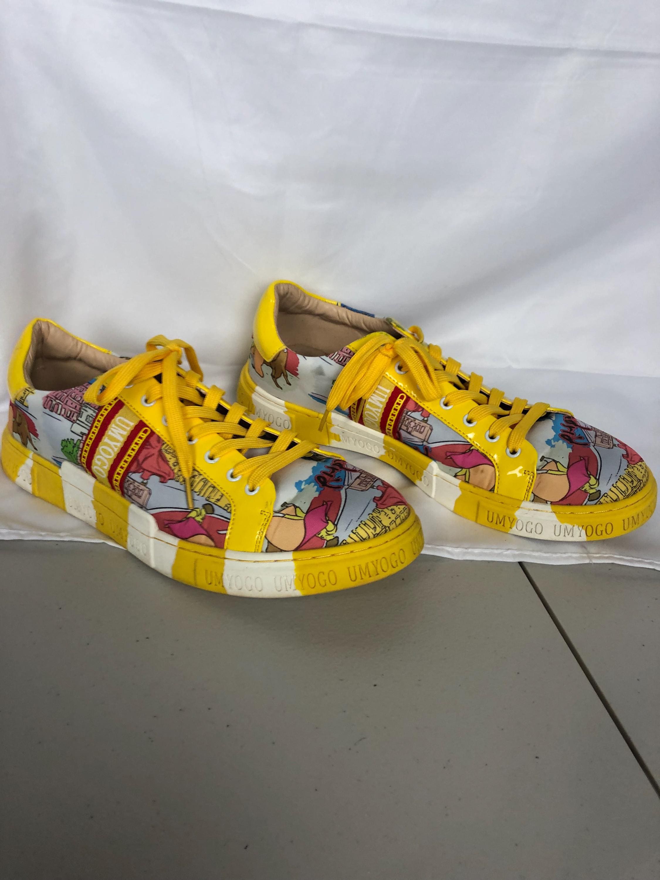 Yellow Umyogo Walking Shoes UMYOGO Just So So Women Walking Shoes