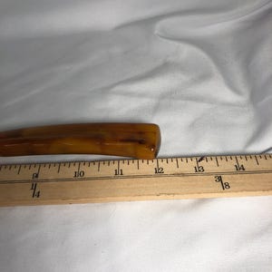 Vintage Bakelite Butterscotch Knife Sharpener 12" long image 6