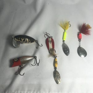 Lot De Leurres De Pêche Vintage – Lot#9771 – Prêts à L’emploi