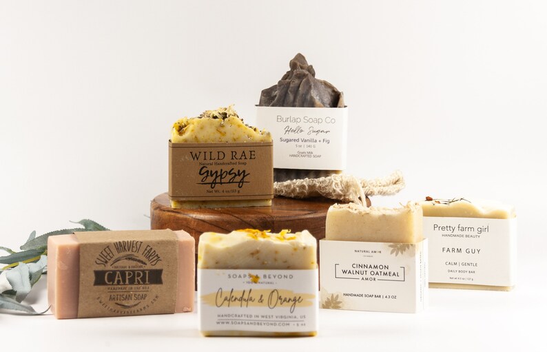 All Natural Bar Soap Pack Etsy