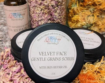 Face Scrub - Herbs & Grains with Skin Repair Oil