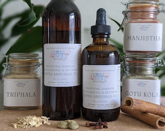 Aceite de Kapha - Aceite ayurvédico Abhyanga vigorizante y desintoxicante