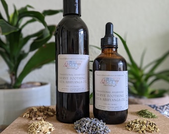 Aceite Vata Abhyanga - LISTO PARA USAR - Aceite ayurvédico calmante para los nervios