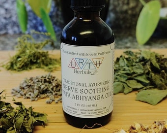 Vata oil BASE - Highly Concentrated Nerve Soothing Ayurvedic oil for Nasya, Ear oil, Abhyanga