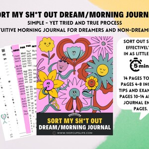 Intuitive journal, Dream journal, Inner Peace Journal, Clarity journal, Spiritual Journal, Higher Self, Self Care, Printable Journal
