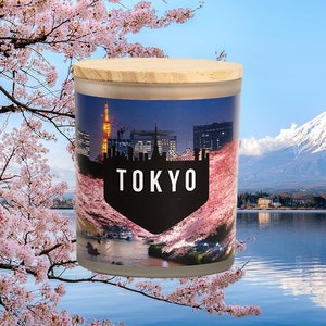 Tokyo geurkaars soja, souvenir voor reisliefhebber, cadeau voor reiziger, Japans woondecoratie, verjaardagscadeau Japan