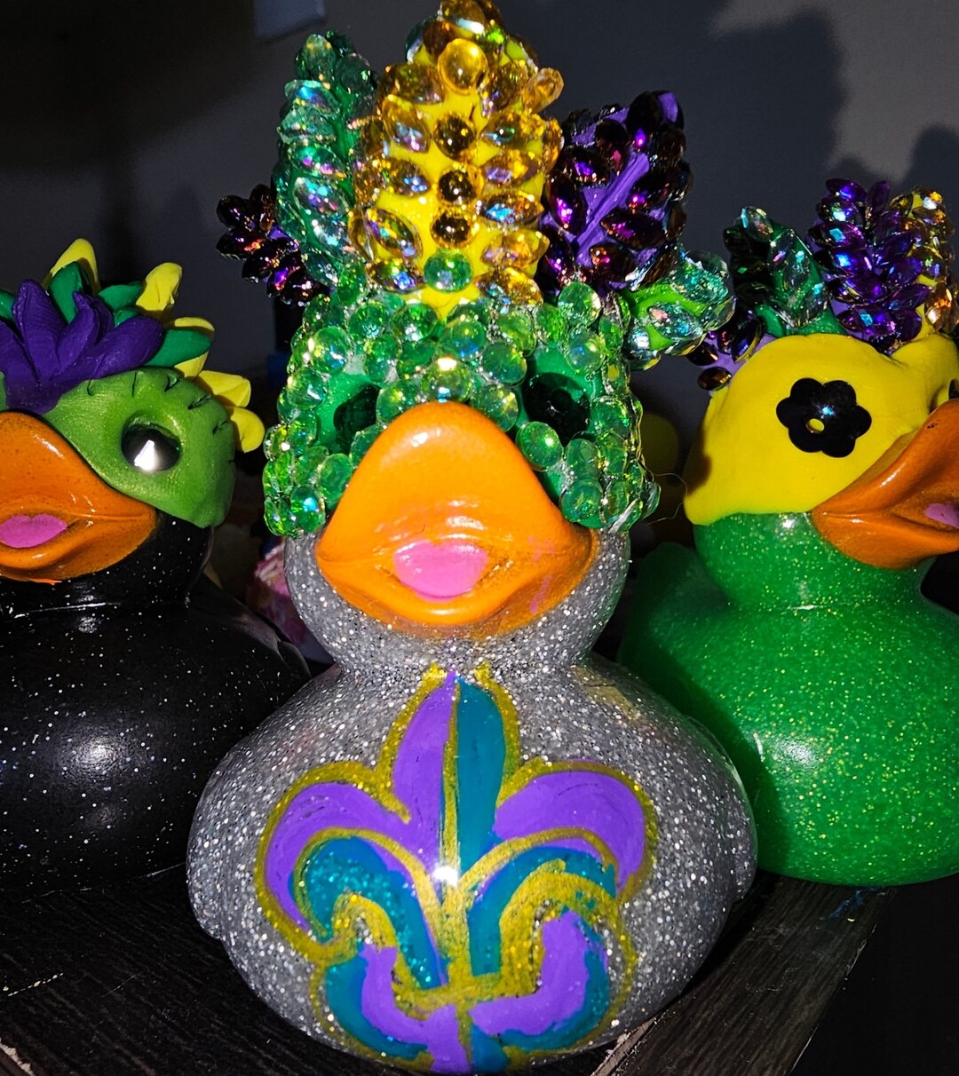 mini mardi gras wreath