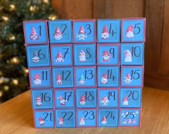 Festive Gnome Printable Advent Christmas Calendar