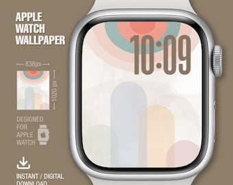 Digital Watch Wallpaper, Apple Watch Wallpaper, Boho Gradation, Watch Face, Watch Background, Instant download, Watch Face, Digital Art