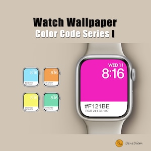 Peut inclure: Un cadran de montre numérique avec un fond rose et l'heure 8:16 affichée. Le cadran de montre affiche également le jour de la semaine, qui est mercredi, et la date, qui est le 11. Le texte "#F121BE" est affiché sous l'heure, ainsi que le code couleur RVB 241.33.190. Le cadran de montre est entouré d'un boîtier de montre argenté.