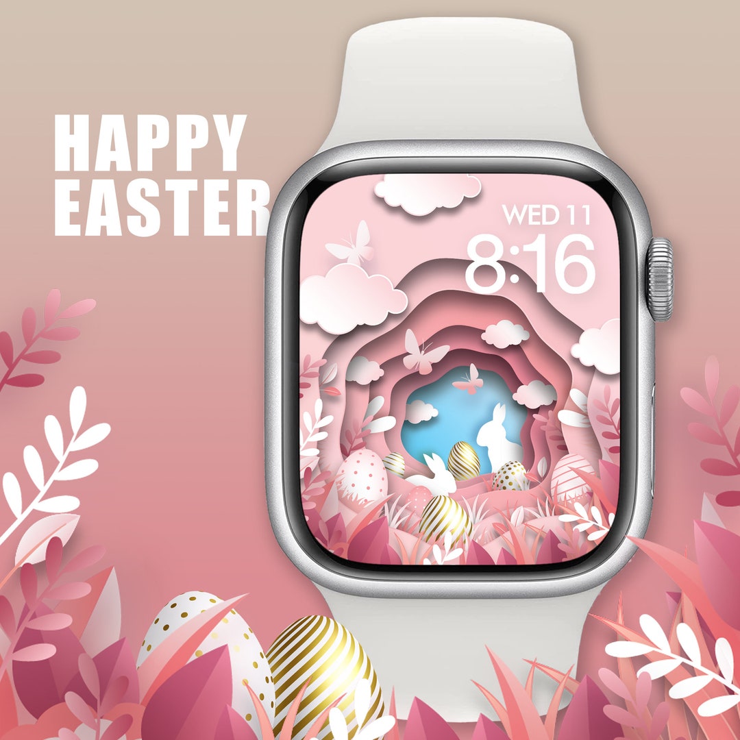 Apple Watch Wallpaper, Easter, Happy Easter, Watch Face, Digital Art