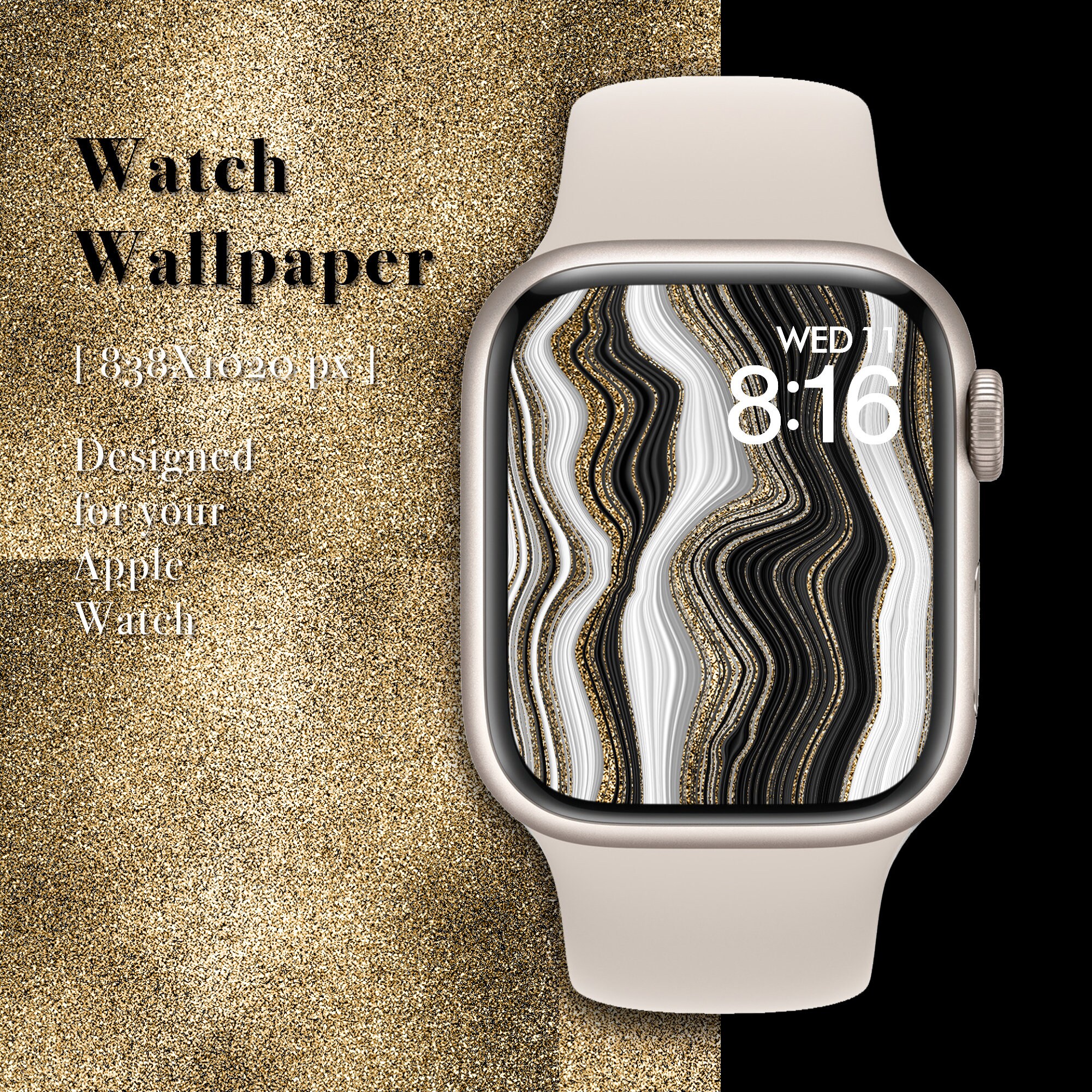 Apple Watch Wallpaper, Liquid Marble, Watch Face, Photo, Agate, Watch