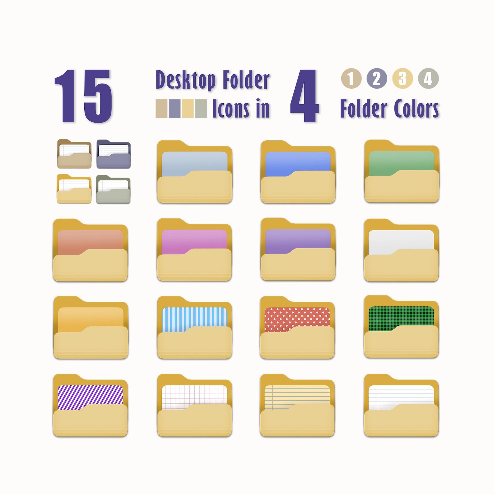 60 Desktop Folder Icons, Mac | PC Folder Icons , Desktop Aesthetic ...