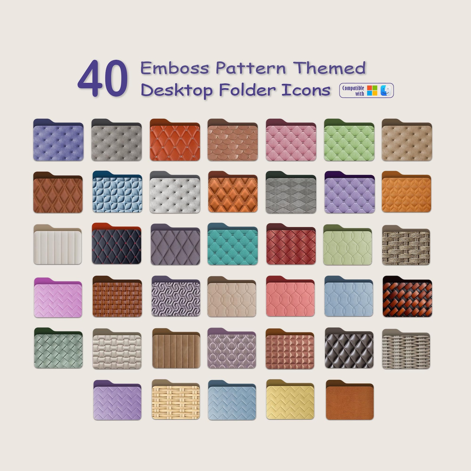 40 Desktop Folder Icons, Mac | PC Folder Icons , Desktop Folder Icon ...