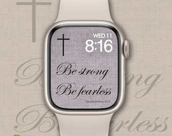 Christian Apple Watch,  Scripture Wallpaper, Instant Download, Cross Watch face, Digital Bible, Digital Art