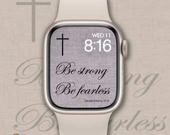 Christian Apple Watch,  Scripture Wallpaper, Instant Download, Cross Watch face, Digital Bible, Digital Art