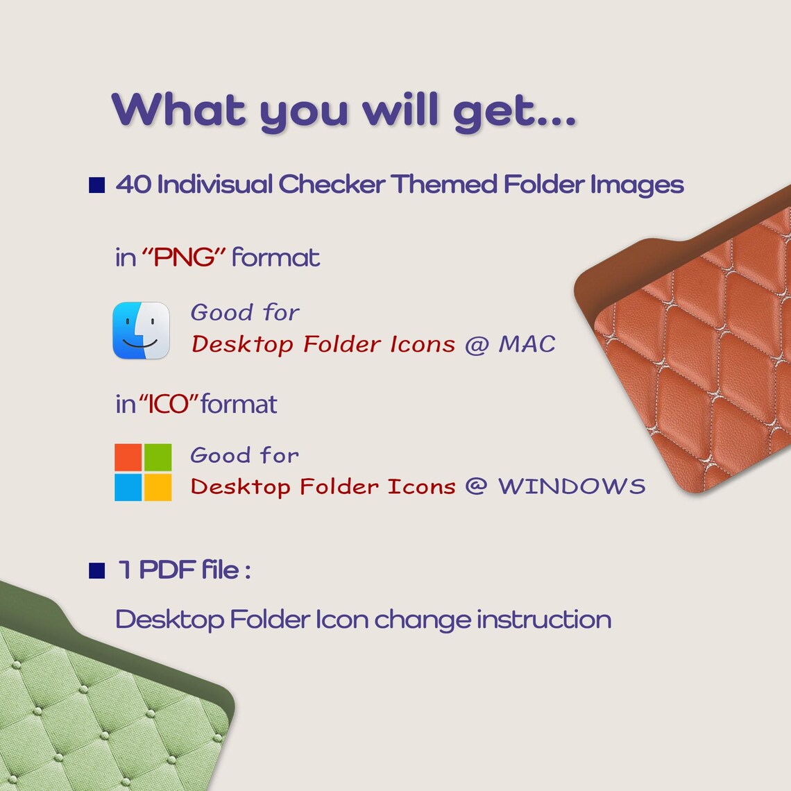 40 Desktop Folder Icons, Mac | PC Folder Icons , Desktop Folder Icon ...