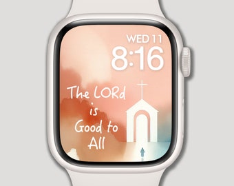 Christian Apple Watch,  Scripture Wallpaper, Instant Download, Cross Watch face, Digital Bible, Bible Verse, Digital Art, Gradation