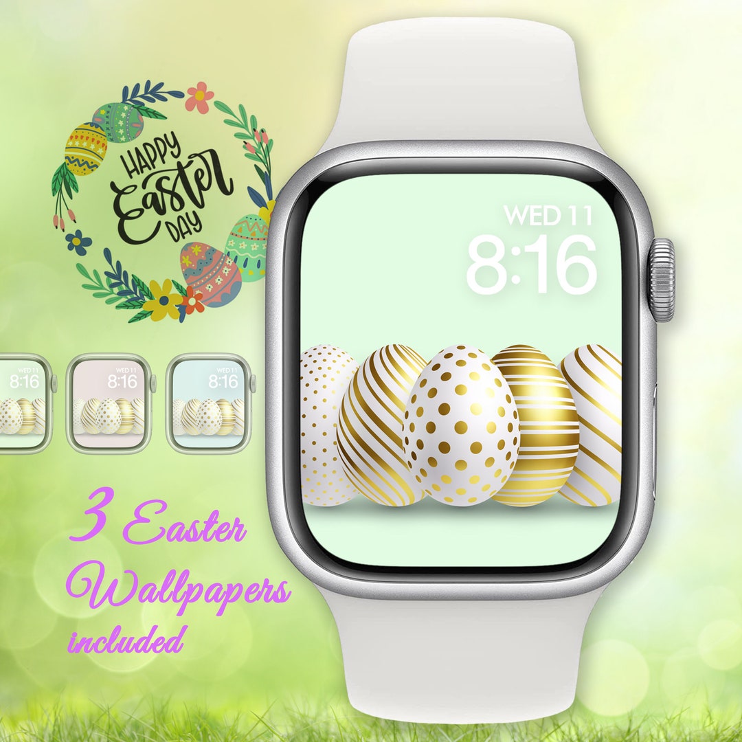Apple Watch Wallpaper, Easter, Happy Easter, Watch Face, Digital Art