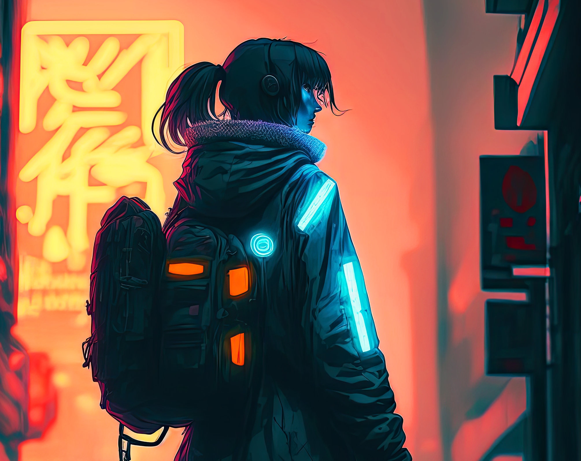 Cyberpunk Anime Girl