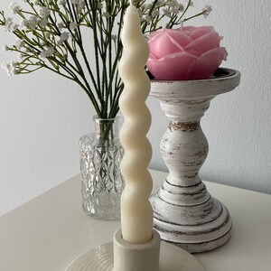 Dinner Taper Spiral Soy Candles Set of 2