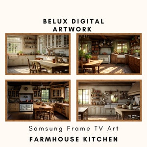 Samsung Frame TV Art, farmhouse kitchen frame tv art, farmhouse art, samsung art tv, digital download for samsung frame