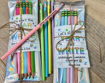 Personalized Engraved Pencils, Back to School Teacher Gift - Etsy