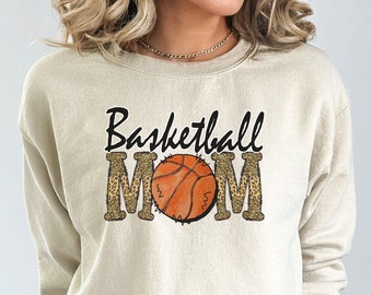 Basketball Mom Pullover – Gameday Leopard Print Sweatshirt
