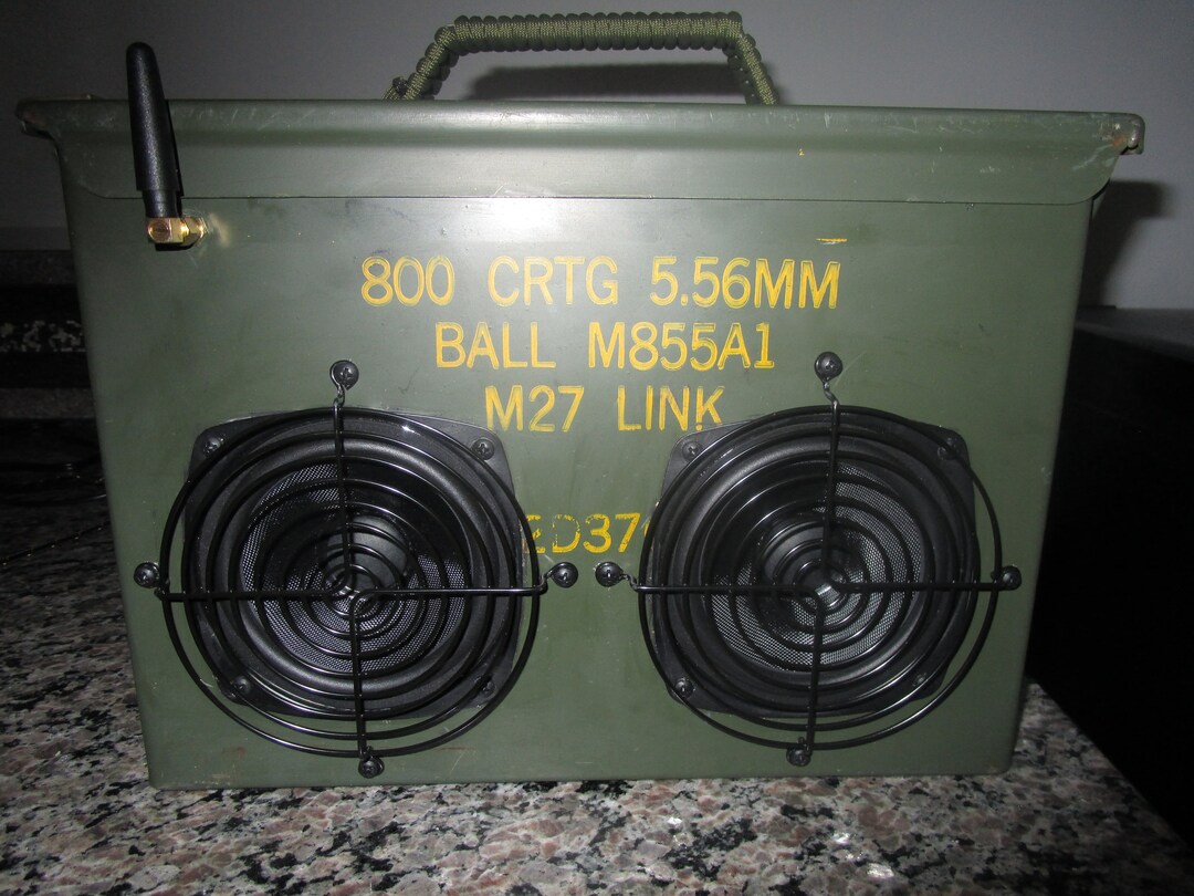 Battle Can Custom Ammo Can Bluetooth Speaker Boombox Etsy