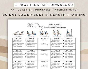 Lower body supplimental workout pdf
