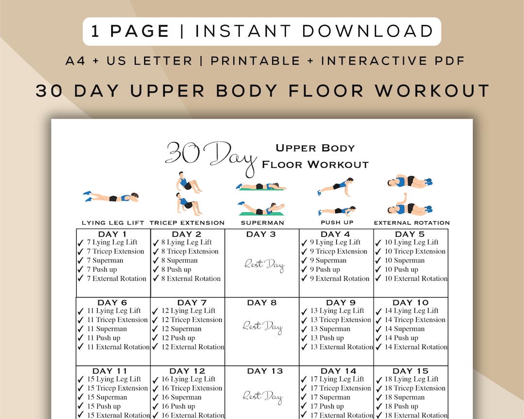 Home workout routine upper body hotsell