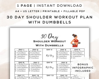 Shoulder workout without gedruckte dumbbells at home