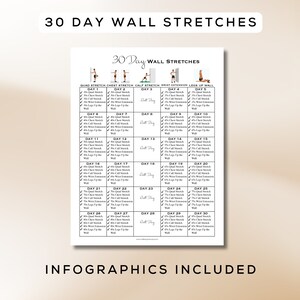 30 Day Wall Workout Bundle Printable + Interactive PDF | 6 Workout ...