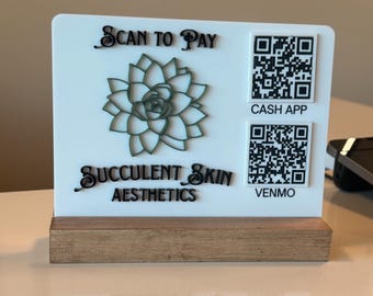 Scan to Pay QR or NFC Sign