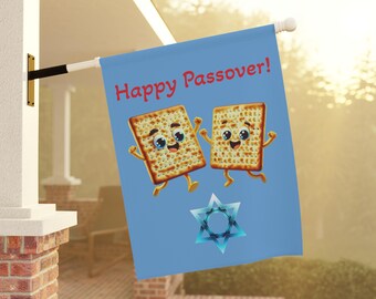Passover Matzah Flag, Outdoor Flag, Yard Decoration, House Wall Art, Festive Garden & House Banner, Israel, Jewish Holiday, Jewish Gifts