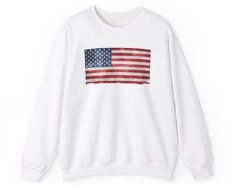 American Flag Crewneck Sweatshirt