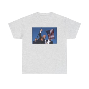 Donald Trump MAGA Unisex Heavy Cotton Tee Patriotic T-Shirt