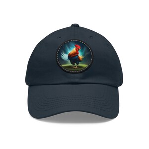 Cotton Rooster Dad Cap, Summer Baseball Hat, Chicken Lover Gift, Fun Cap for Him, Novelty Hat for Her, Father&#39;s Day Gift