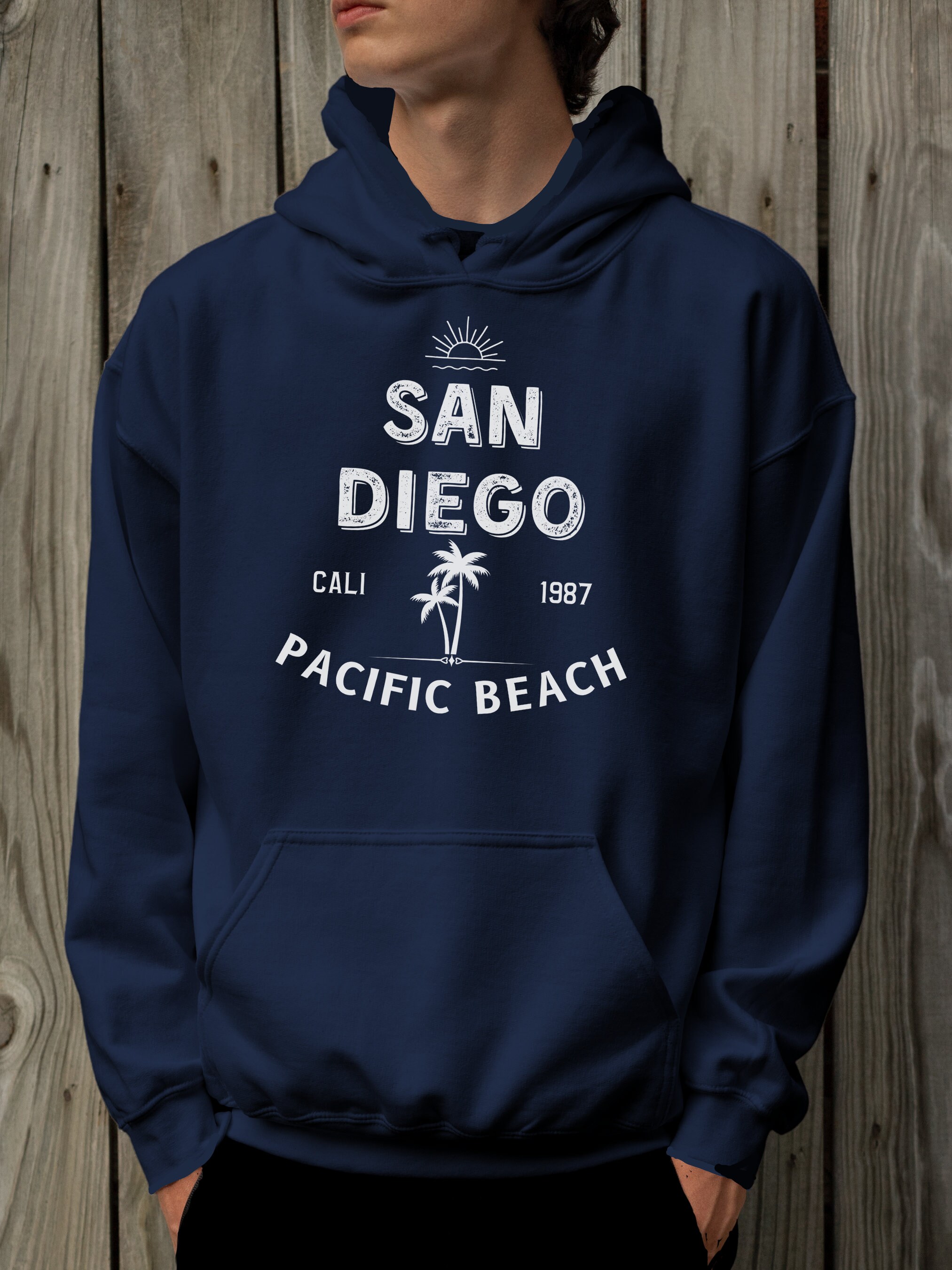 San Diego Shirt Pacific Beach San Diego Hoodie California - Etsy