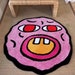 Cherry Bomb Rug Pink Handmade Tufted Carpet Room Decor Rug Small Rug ...