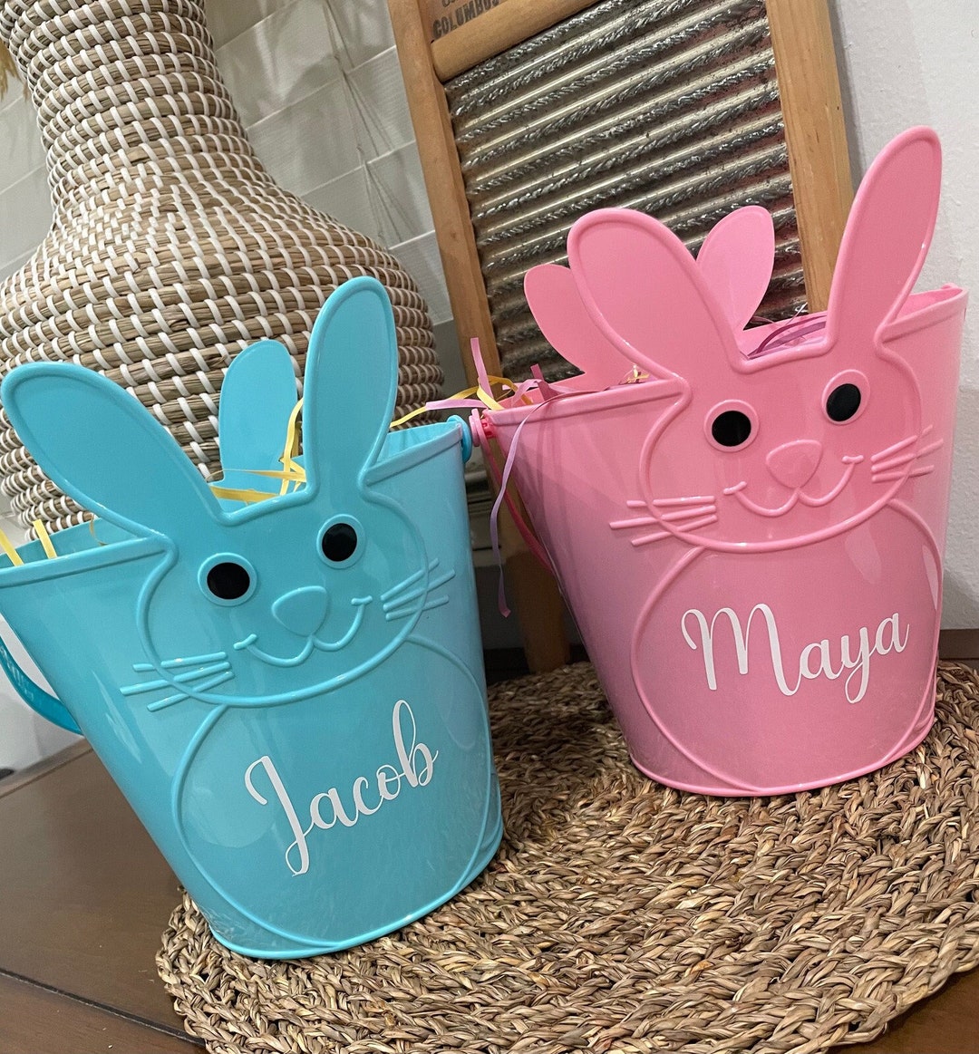 Personalized Easter Baskets, Easter Baskets for Kids, Plastic Bucket — free download
