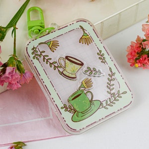 Shaker keychain acrylic keychain charm cute kawaii acrylic charm cute gift for her kawaii gift tea lover gift