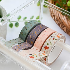 Florales Washi Tape Blumen Washi Tape ästhetisches Washi Tape Journaling Planner dekoratives Tape